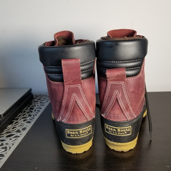 L.L. Bean Gotex Womens Rain/Winter Boots 71341 Burgundy/Wine Sz.8. - Picture 2 of 11